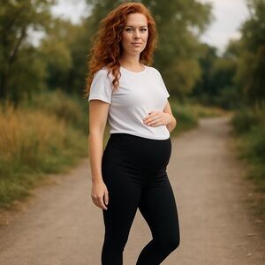 Zella Maternity Leggings 🖤 Size S | Stretch Panel Pockets Black Yoga Pants